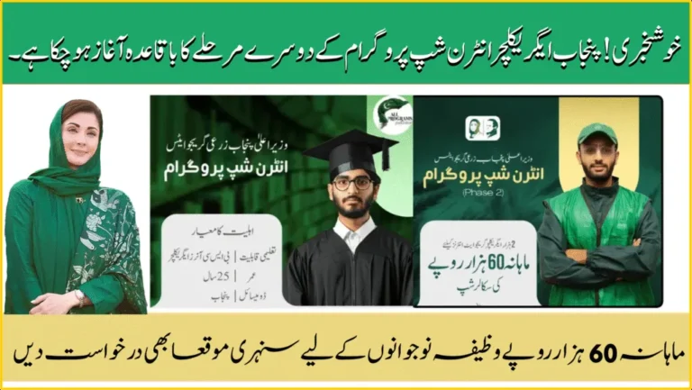 CM Punjab Paid Internship Program for Agriculture Graduates