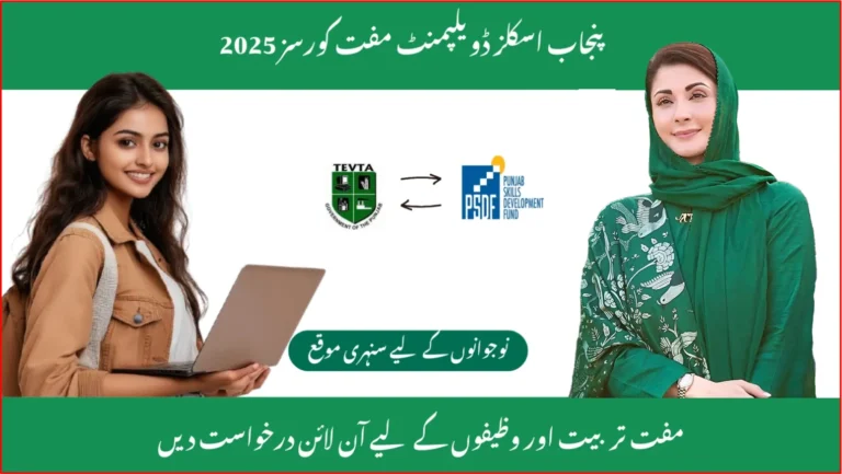 Students learning accounting and entrepreneurship skills under Punjab Skill Development Free Courses 2025.